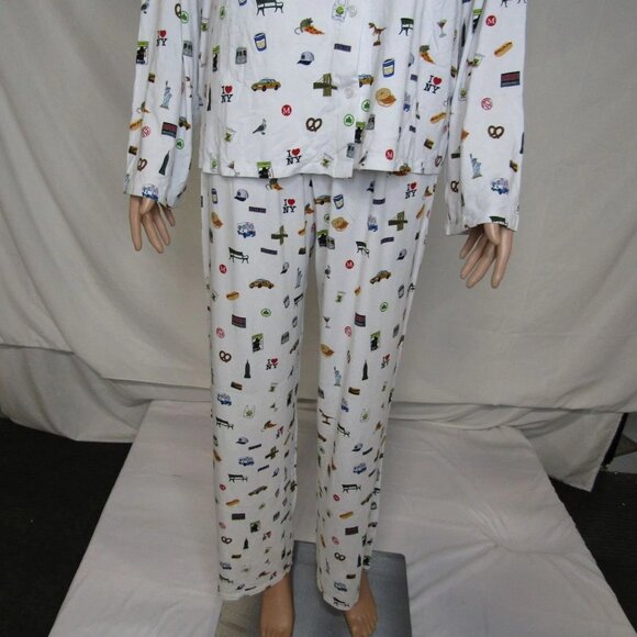 PJ's by PJ Women's The NYC Nola Pant Pajama Set Multicolor Size XS/S - Picture 2 of 11